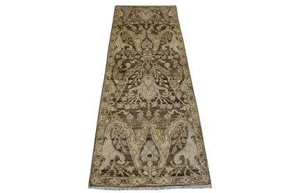 Oushak Whitewash Chobie Wool Hand Knotted 2.0x5.11 -w2096