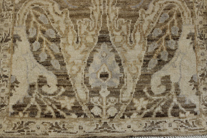 Oushak Whitewash Chobie Wool Hand Knotted 2.0x5.11 -w2096