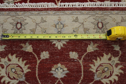 Traditional Indo Zigler Chobie Wool Hand Knotted Rug 2.8x10.2 -w20143