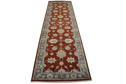 Traditional Indo Zigler Chobie Wool Hand Knotted Rug 2.7x9.10 -w20146