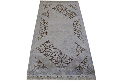 Modern Abusson Wool Hand Knotted Rug 3x5 - w2217