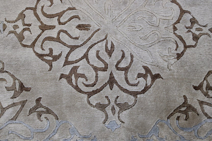Modern Abusson Wool Hand Knotted Rug 3x5 - w2217