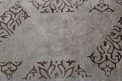 Modern Abusson Wool Hand Knotted Rug 3x5 - w2217
