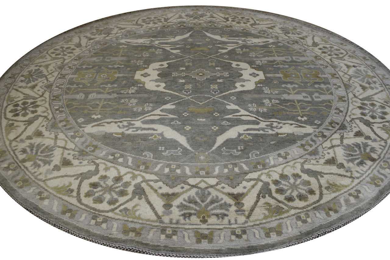 Oushak Indo Zigler Wool Hand Knotted Rug 10.0x10.0  -w20335