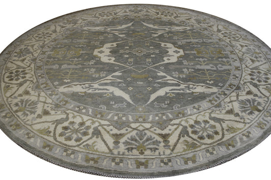 Oushak Indo Zigler Wool Hand Knotted Rug 10.0x10.0  -w20335
