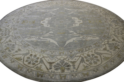Oushak Indo Zigler Wool Hand Knotted Rug 10.0x10.0  -w20335