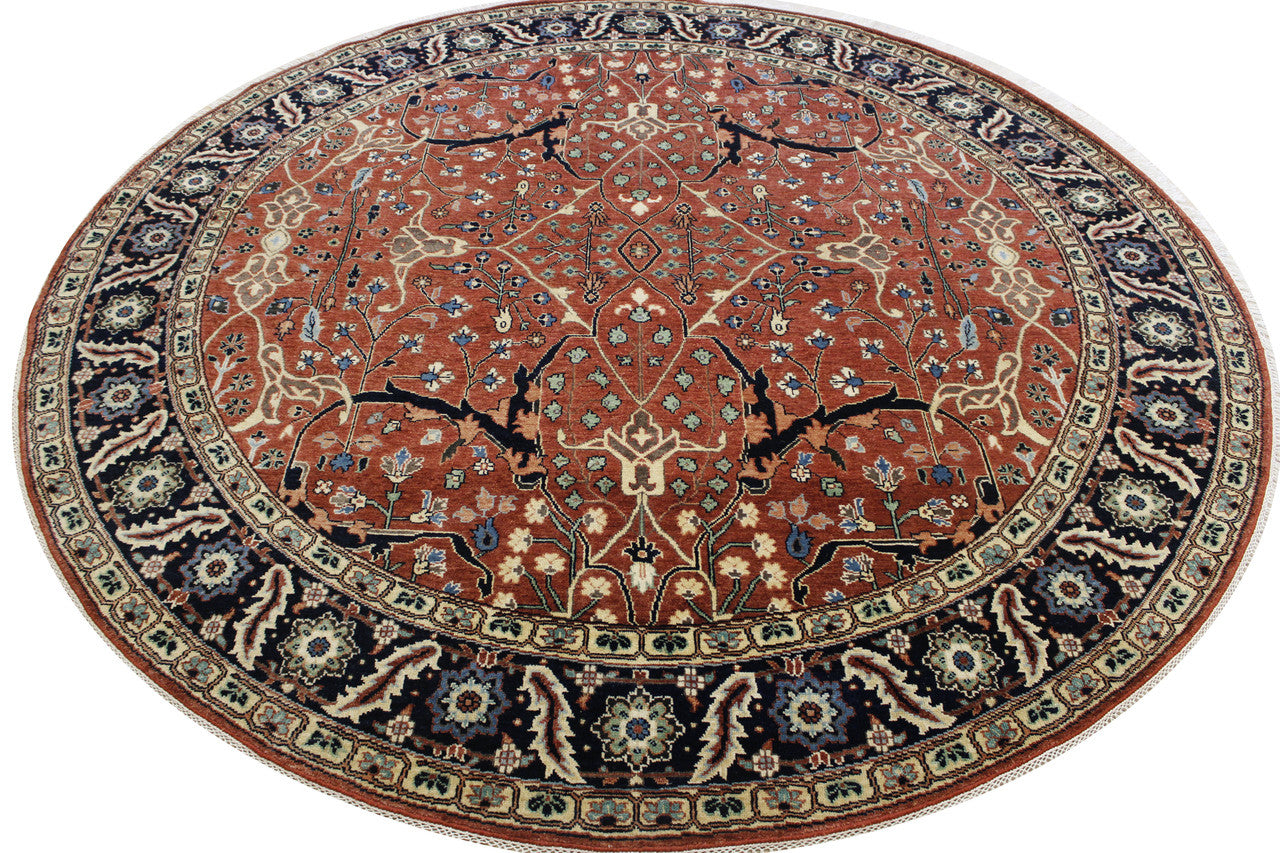 Tribal Fine Sherapi Wool Hand Knotted Rug 7.9x7.9  -w20213