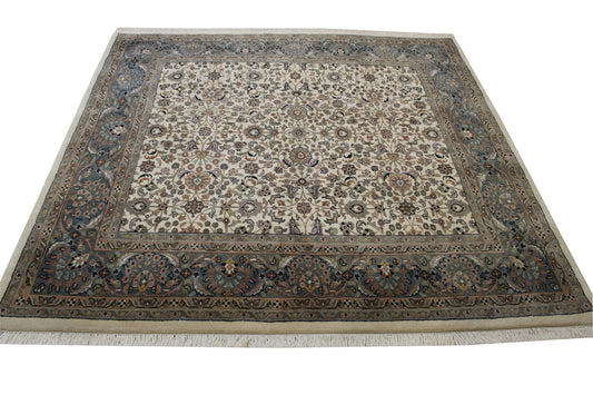 Traditional Indo Herati Wool Hand Knotted Rug 6.1x6.1  -w2223