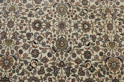 Traditional Indo Herati Wool Hand Knotted Rug 6.1x6.1  -w2223