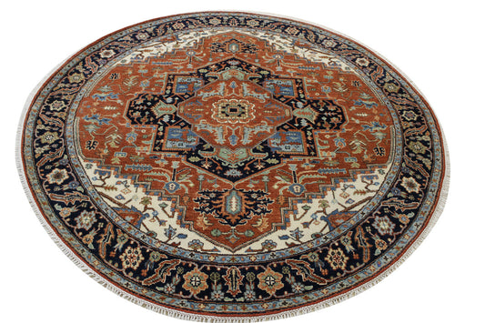 Tribal Fine Sherapi Wool Hand Knotted Rug 5.11x5.11  -w20216