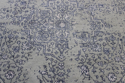 Modern Abstract Broken Design Wool/silk Hand Knotted Rug 6.1x6.2  -w2073