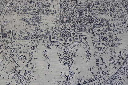 Modern Abstract Broken Design Wool/silk Hand Knotted Rug 6.1x6.2  -w2073