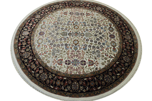 Traditional Fine Heraki Wool/silk Hand Knotted Rug 5.2x5.2  -w20222