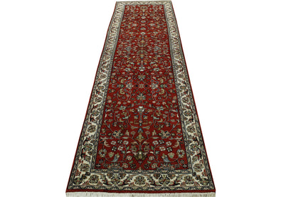 Traditional Fine Herati Wool Hand Knotted Rug 2.9x10.0 -w20004