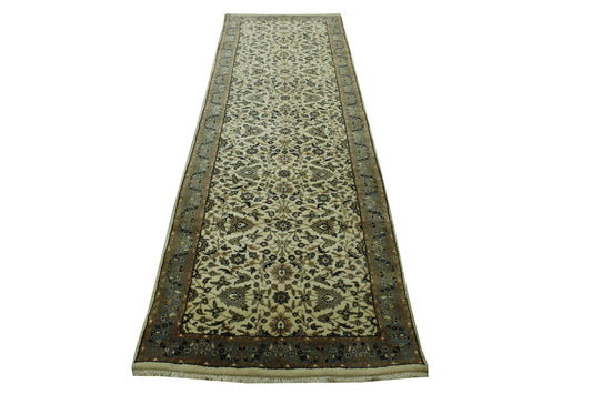 Traditional Fine Herati Wool Hand Knotted Rug 2.9x9.5 -w20018