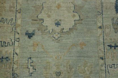 Oushak Whitewash Chobie Wool Hand Knotted Rug 2.11x9.5 -w20355