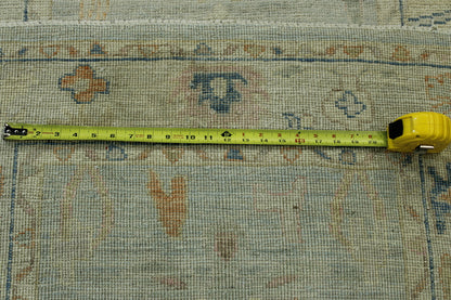 Oushak Whitewash Chobie Wool Hand Knotted Rug 2.11x9.5 -w20355