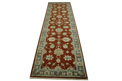 Traditional Indo Zigler Chobie Wool Hand Knotted Rug 2.7x9.11 -w20147