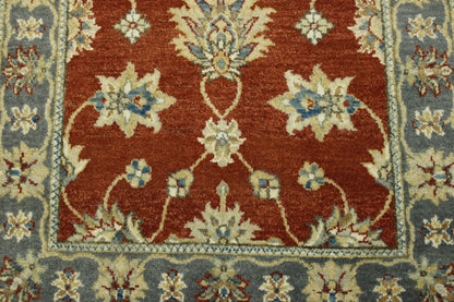 Traditional Indo Zigler Chobie Wool Hand Knotted Rug 2.7x9.11 -w20147