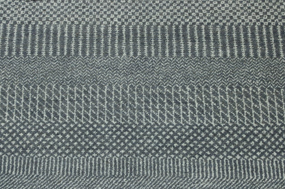 Modern Grass Design Wool Hand Knotted Rug 2.7x10.1 -w2084
