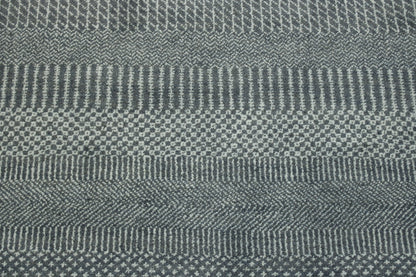 Modern Grass Design Wool Hand Knotted Rug 2.7x10.1 -w2084