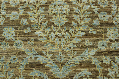 Transitional Suzani Design Chobie Wool Hand Knotted Rug 3.0x9.11 -w2107