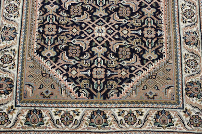 Traditional Fine Mir Wool Hand Knotted Rug 2.9x9.4 -w20021