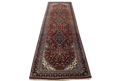 Traditional Fine Tabriz Wool Hand Knotted Rug 2.10x9.7 -w20010