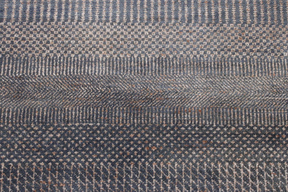 Modern Grass Design Wool Hand Knotted Rug 2.7x10.0 -w2083
