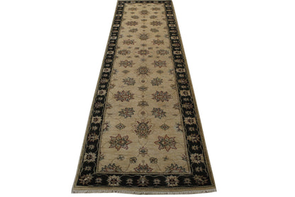 Traditional Indo Zigler Chobie Wool Hand Knotted Rug 2.8x9.10 -w20148