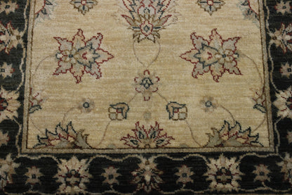 Traditional Indo Zigler Chobie Wool Hand Knotted Rug 2.8x9.10 -w20148