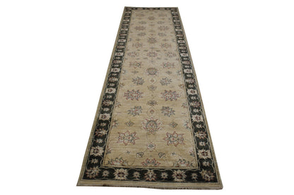 Traditional Indo Zigler Chobie Wool Hand Knotted Rug 2.8X9.10 -w20149