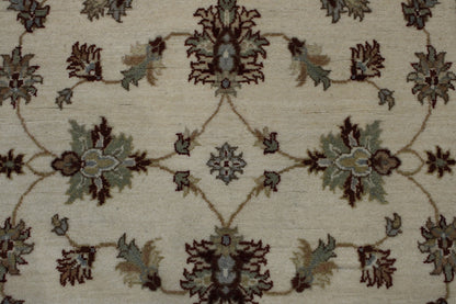 Traditional Indo Agra Chobie Wool Hand Knotted Rug 4x6 - w20150