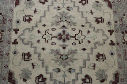 Tribal Heriz Oushak Wool Hand Knotted Rug 4x6 - w2203