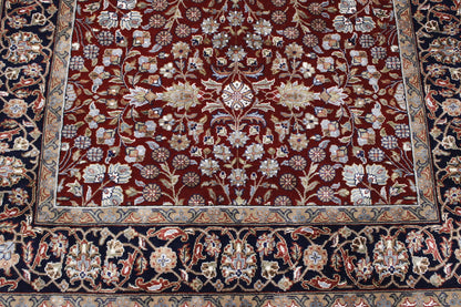 Traditional Turk Heraki Wool/Silk Hand Knotted Rug 4x6 - w20224