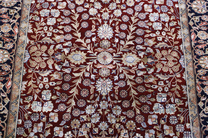 Traditional Turk Heraki Wool/Silk Hand Knotted Rug 4x6 - w20224