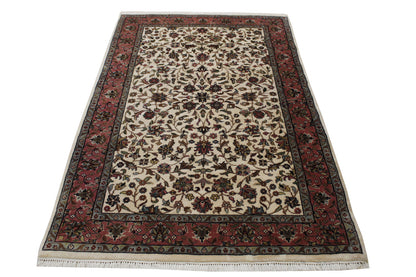 Traditional Bidjar Design Wool Hand Knotted Rug 4x6 - w2208