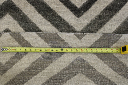 Modern Diamond Design Wool/silk Hand Knotted Rug 3x5 - w2052