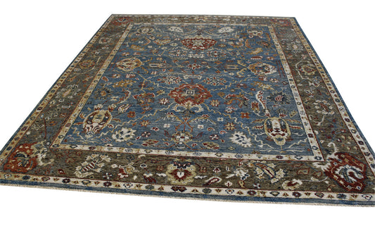 Traditional Colorful Zigler Wool Hand Knotted Rug 8x10 -w5045