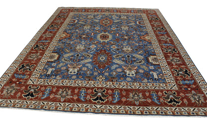 Traditional Fine Sherapi Wool Hand Knotted Rug 8x10 -w20209