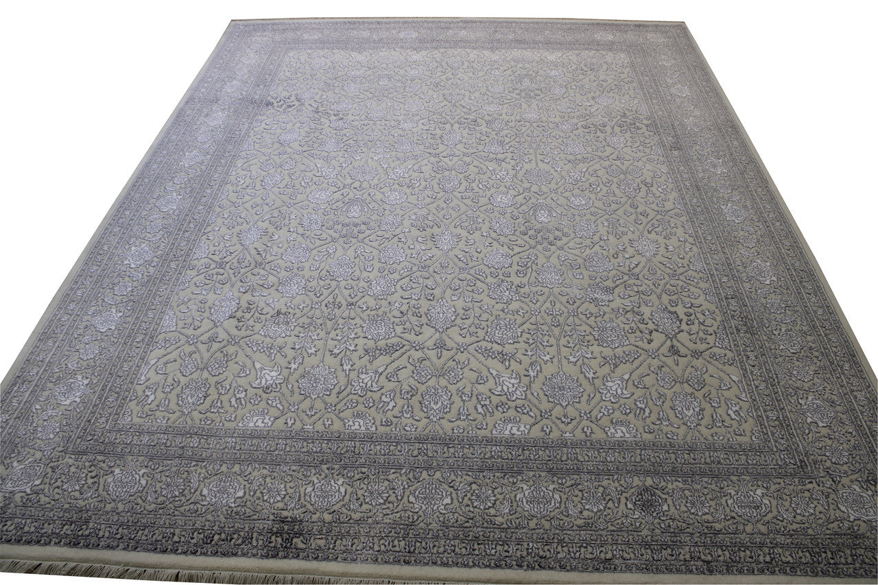 Traditional Haji Jalili Wool/silk Hand Knotted Rug 8x10 -w20062
