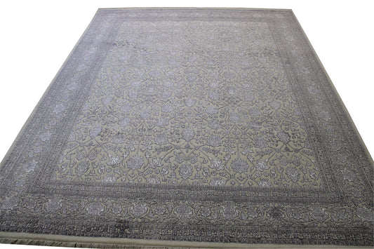 Traditional Haji Jalili Wool/silk Hand Knotted Rug 8x10 -w20062