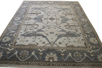Oushak Zigler Wool Hand Knotted Rug 8x10 -w20332