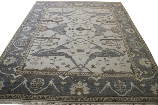 Oushak Zigler Wool Hand Knotted Rug 8x10 -w20332