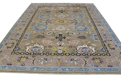 Oushak Colorful Zigler Wool Hand Knotted Rug 8x10 -w20191