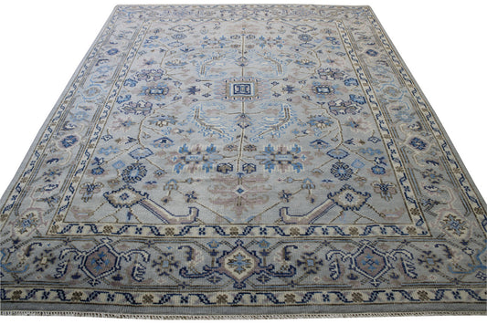 Oushak Colorful Zigler Wool Hand Knotted Rug 8x10 -w20193