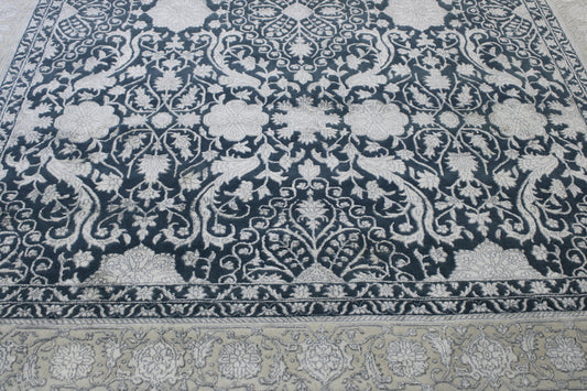 Traditional Haji Jalili Wool/silk Hand Knotted Rug 8x10 -w20061
