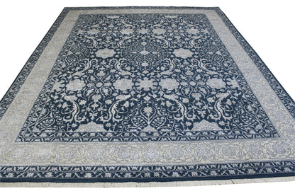 Traditional Haji Jalili Wool/silk Hand Knotted Rug 8x10 -w20061