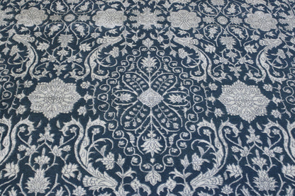 Traditional Haji Jalili Wool/silk Hand Knotted Rug 8x10 -w20061