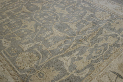 Traditional Whitewash Chobie Wool Hand Knotted Rug 8x10 -w3108